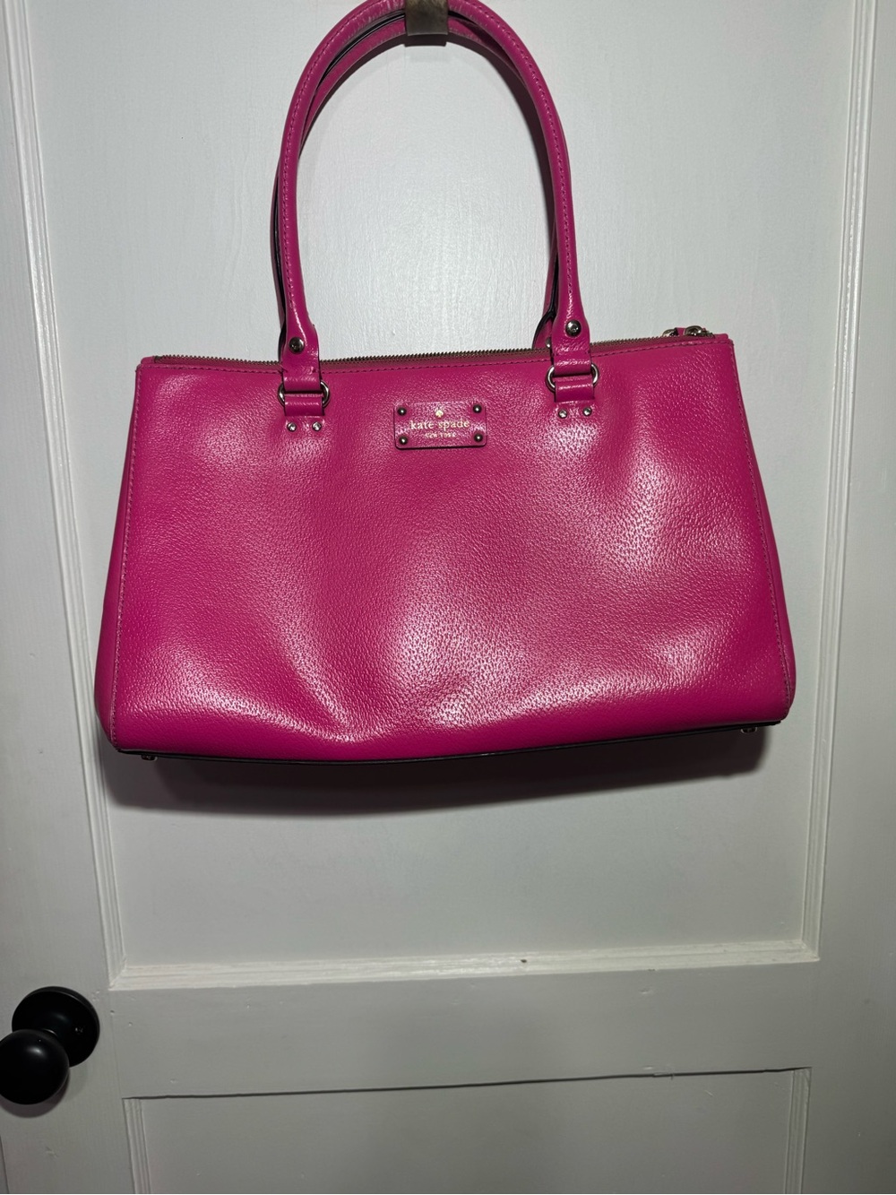 kate spade Bright Fuchsia Leather Shoulder Bag